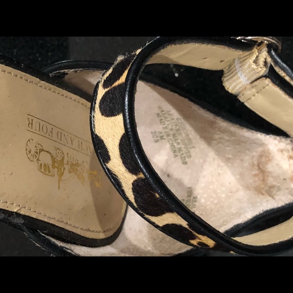 ❌SOLD❌ Coach Leopard Print Ankle Strap - Picture 6 of 8